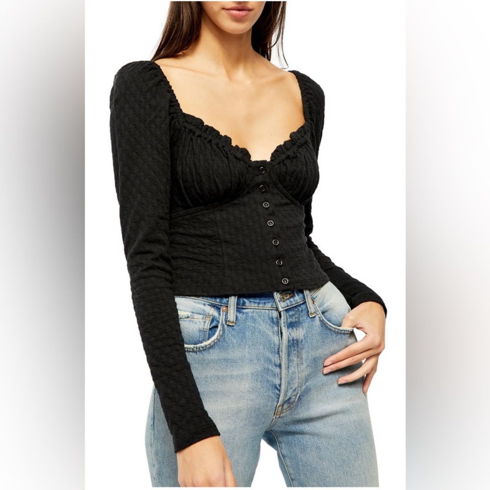 COPY - Free People Long Sleeve Top Size L